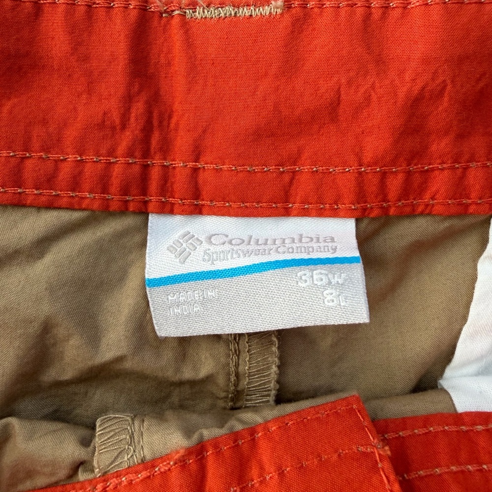 Columbia Washed Out Men’s Shorts Khaki Beige Size 36 NWT - Picture 4 of 5